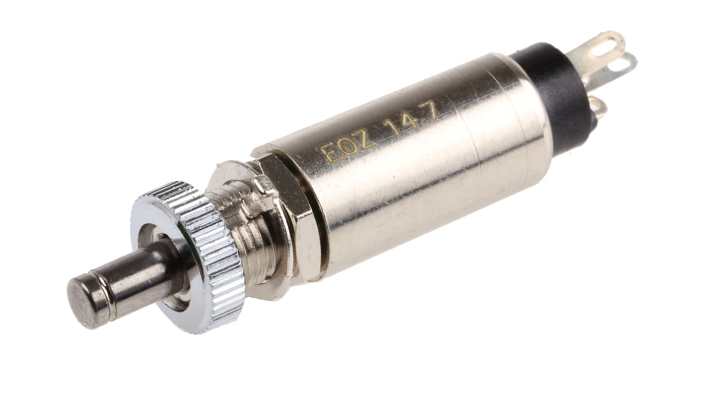 Interruttore a pulsante EOZ, Momentaneo, SPDT, , 500 mA a 12 V Montaggio a pannello