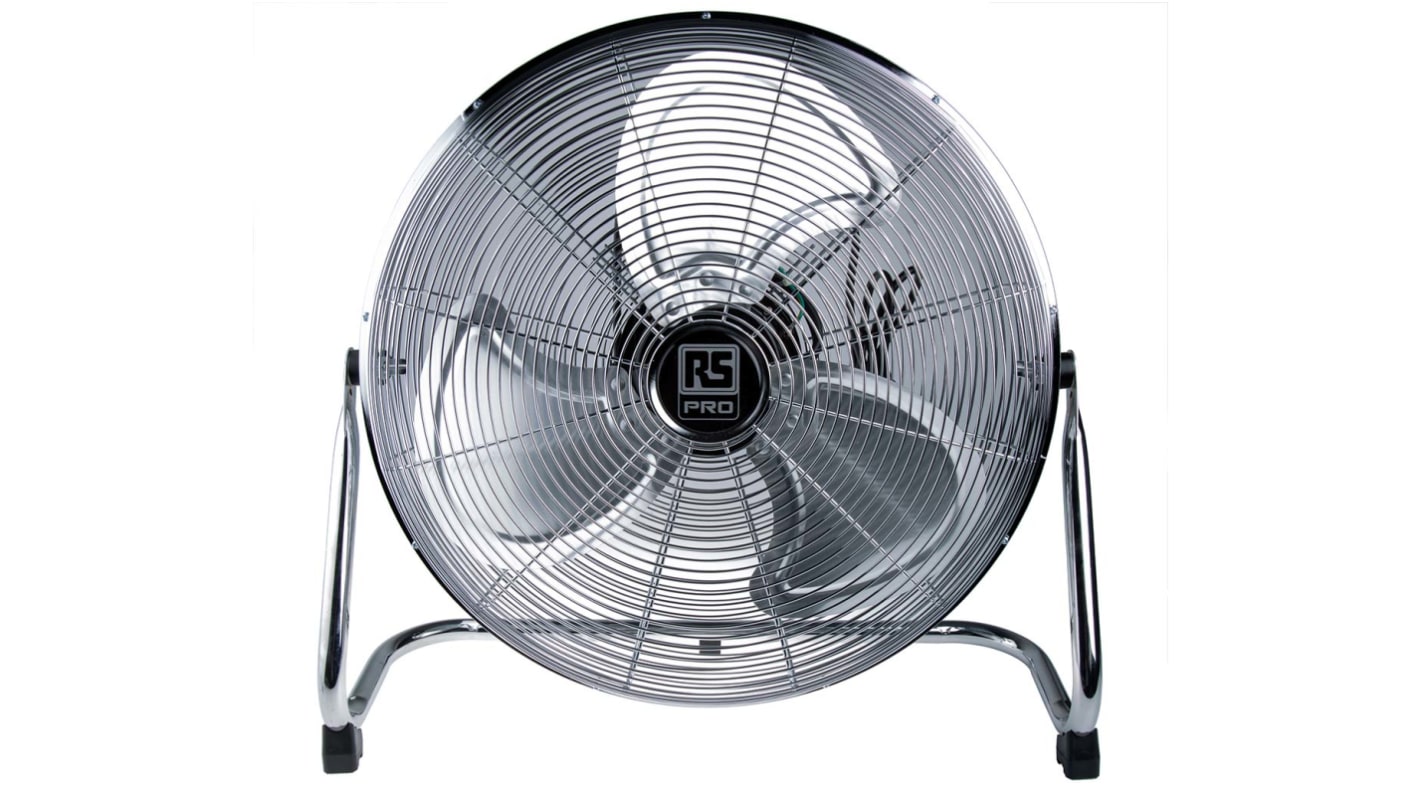 Ventilatore da tavolo RS PRO Pavimento, 70,80,100m³/min Tipo G - connettore inglese a 3 pin 230 V