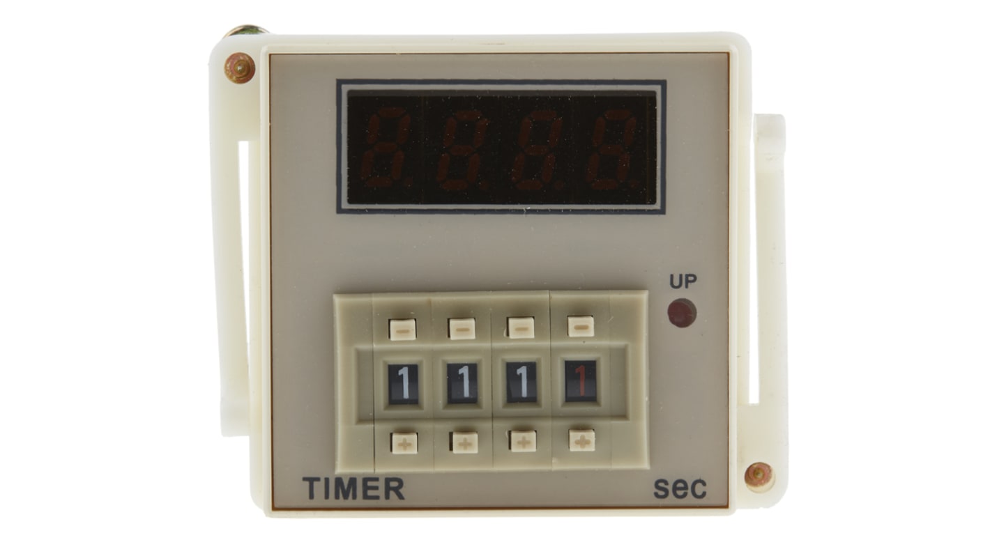 RS PRO Plug In Timer Relay, 100 → 240V ac, 1-Contact, 999.9s, 1-Function, SPDT