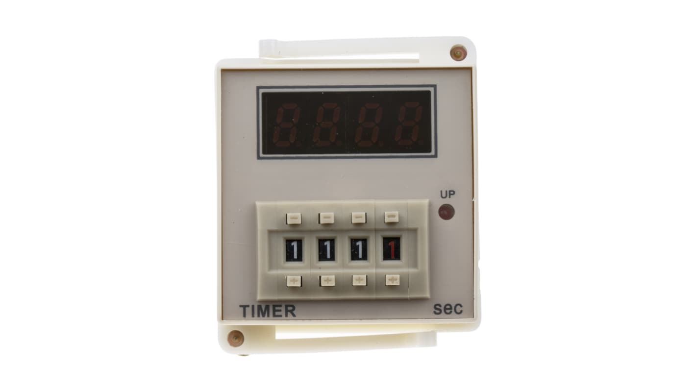 RS PRO Plug In Timer Relay, 12 → 48V dc, 1-Contact, 999.9s, 1-Function, SPDT
