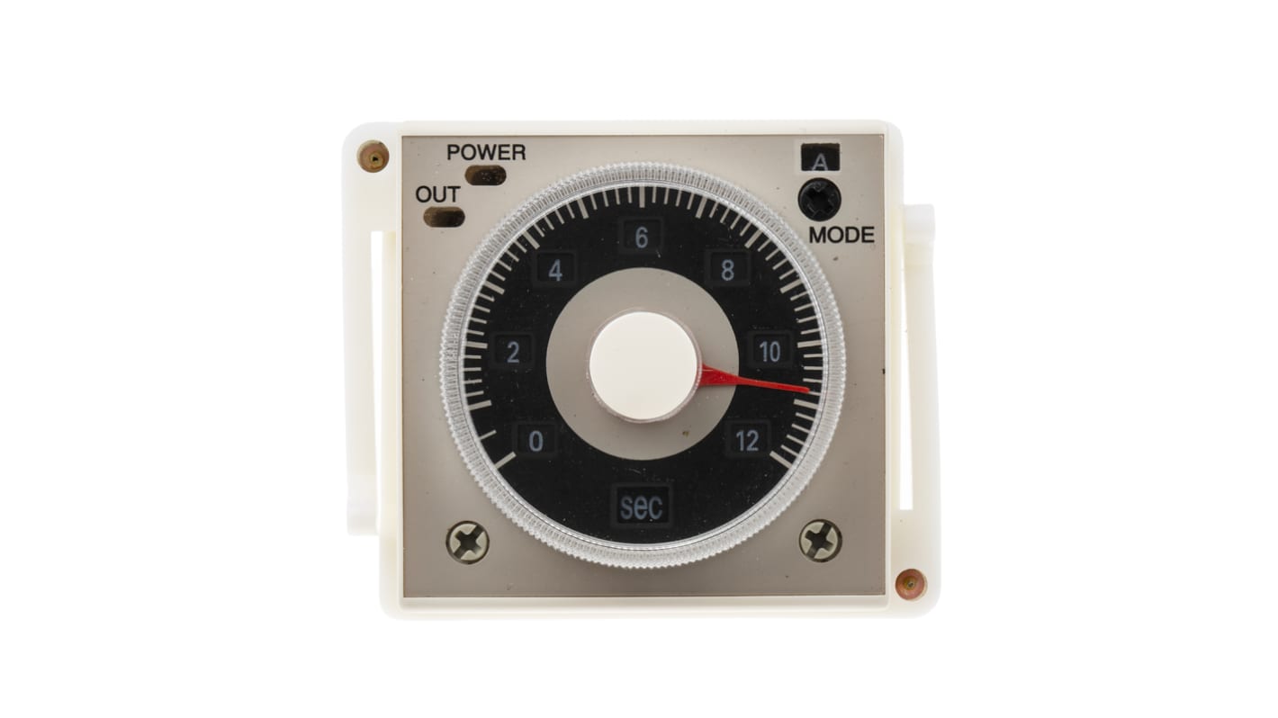 RS PRO 100 → 125 V dc, 100 → 240V ac Timer Relay, Multi-funktions timerfunktioner Panelmontering