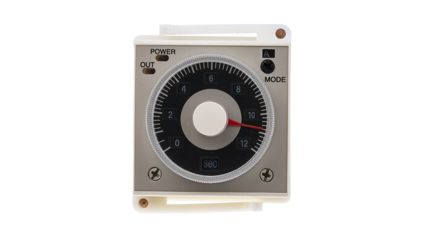 RS PRO 时间继电器, 220V 交流电源, 0.1 s → 300h范围, 2触点