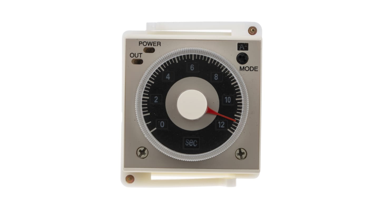 RS PRO Panel Mount Timer Relay, 110V ac, 2-Contact, 0.1 s → 300h, DPDT