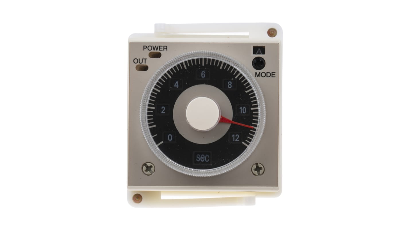 RS PRO 通电延时时间继电器, 110V 交流电源, 0.1 s → 300h范围, 2触点