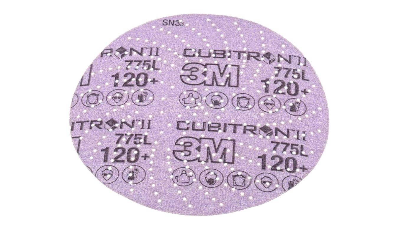 3M Cubitron™ II Ceramic Sanding Disc, 150mm, P120 Grit, 50 in pack