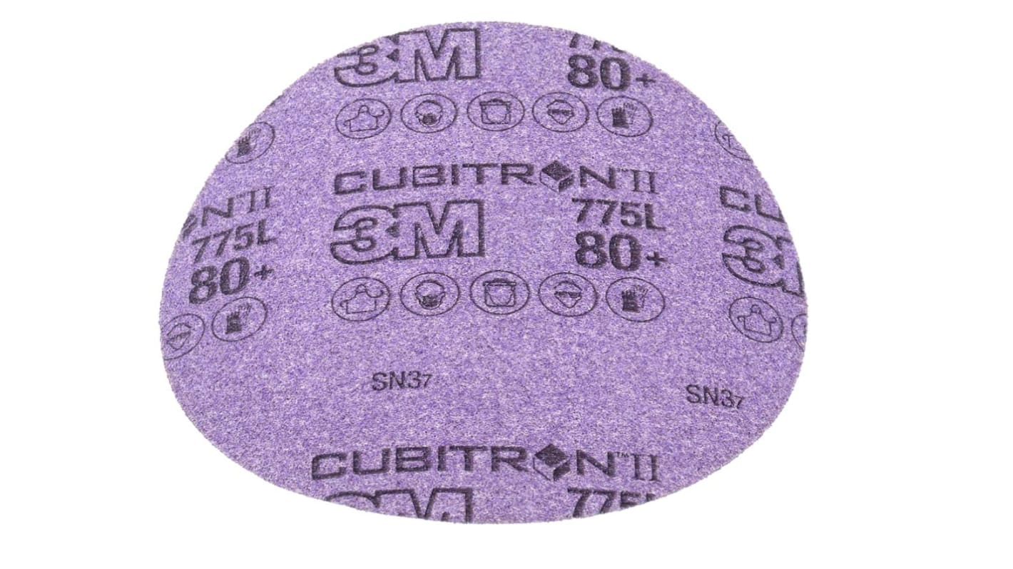 3M Cubitron™ II Ceramic Sanding Disc, 150mm, Medium Grade, P80 Grit, 775L, 50 in pack