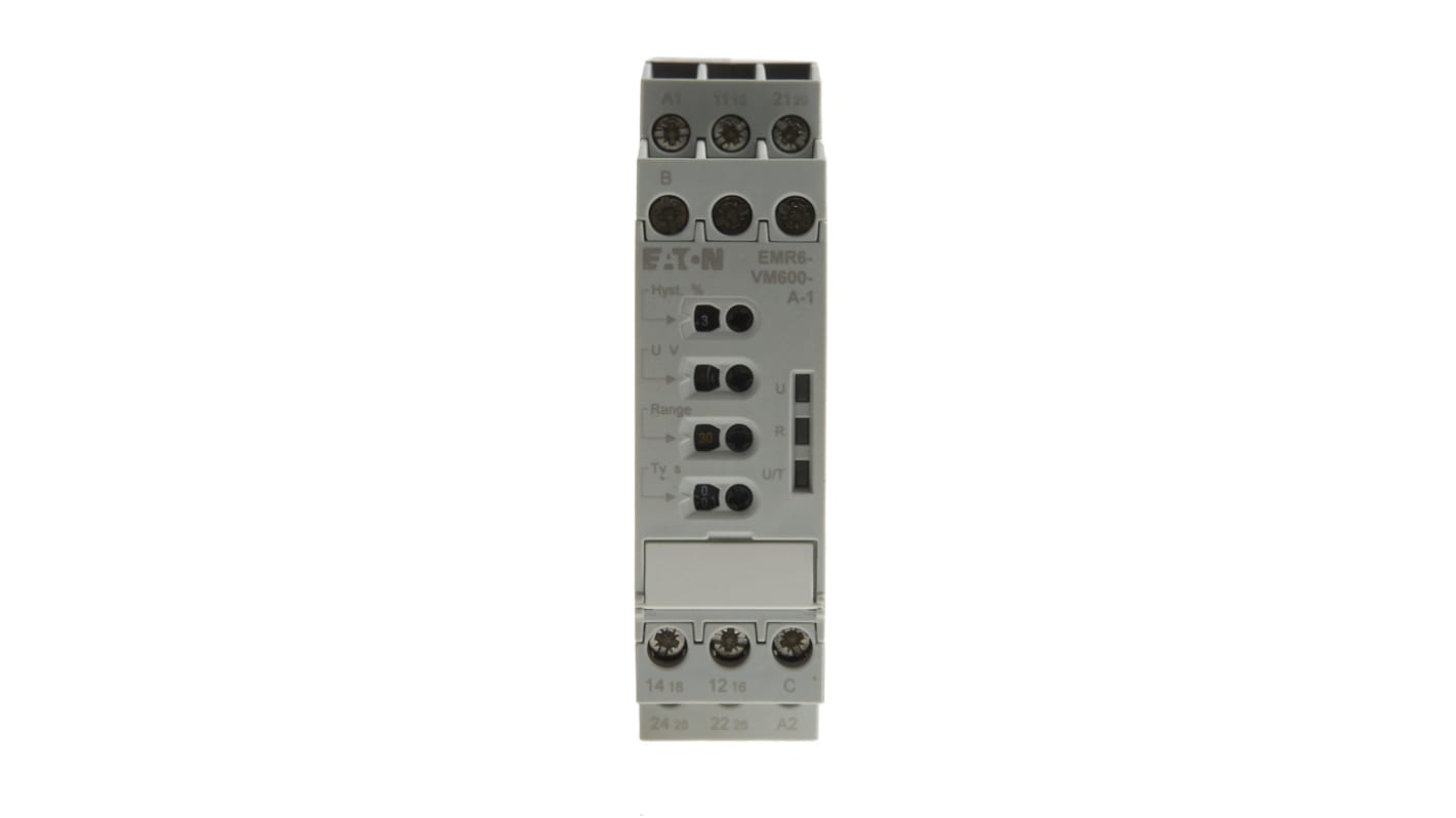 Eaton モニタリングリレー, DINレール, 24 → 240V ac/dc, 184784 EMR6-VM600-A-1