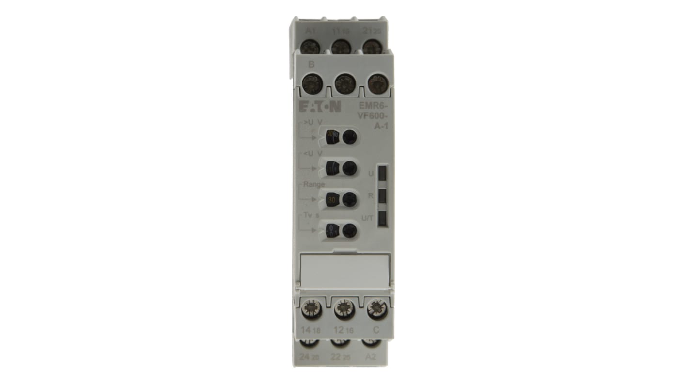 Eaton Voltage Monitoring Relay, 1 Phase, 24 → 240V ac/dc, DIN Rail