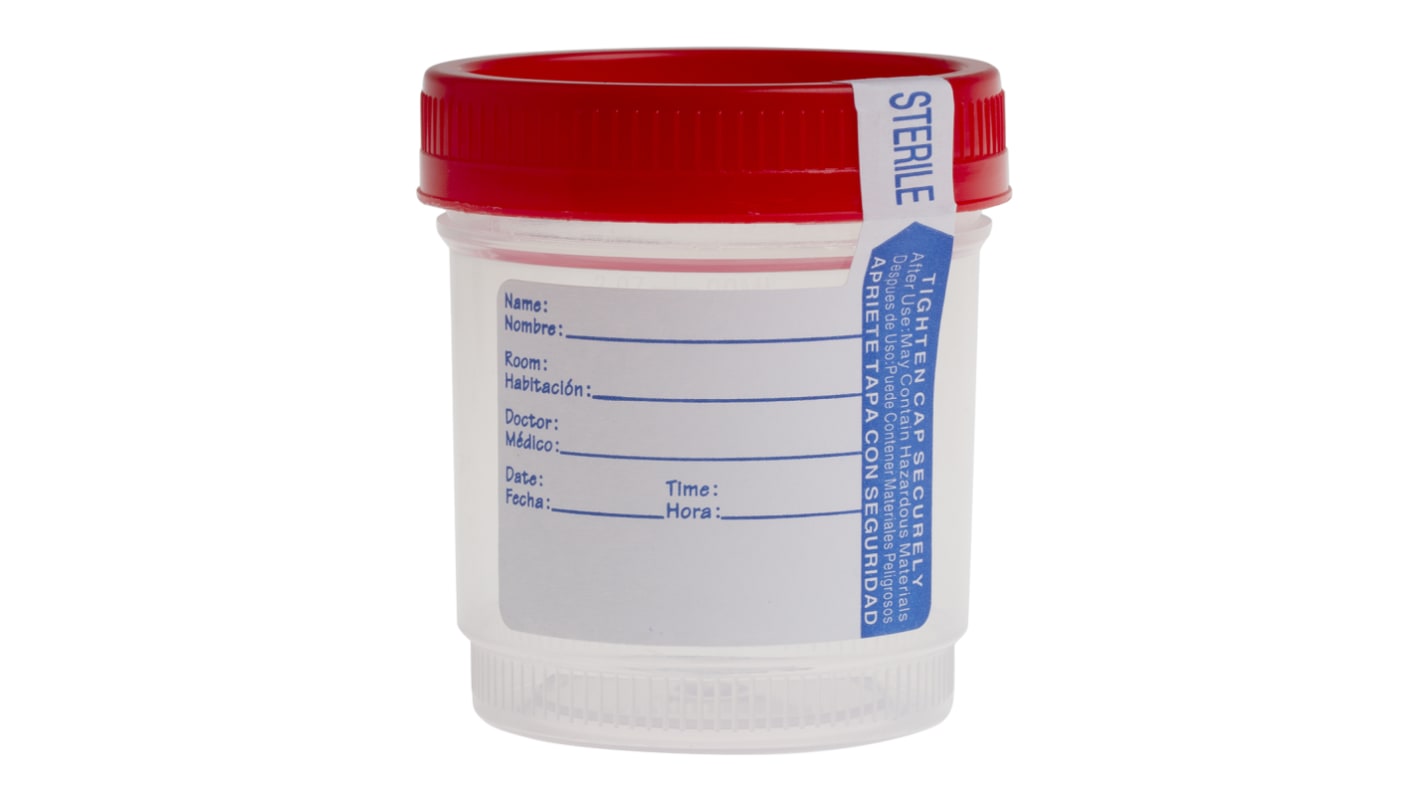 RS PRO 90ml PP Wide Neck Storage Bottle