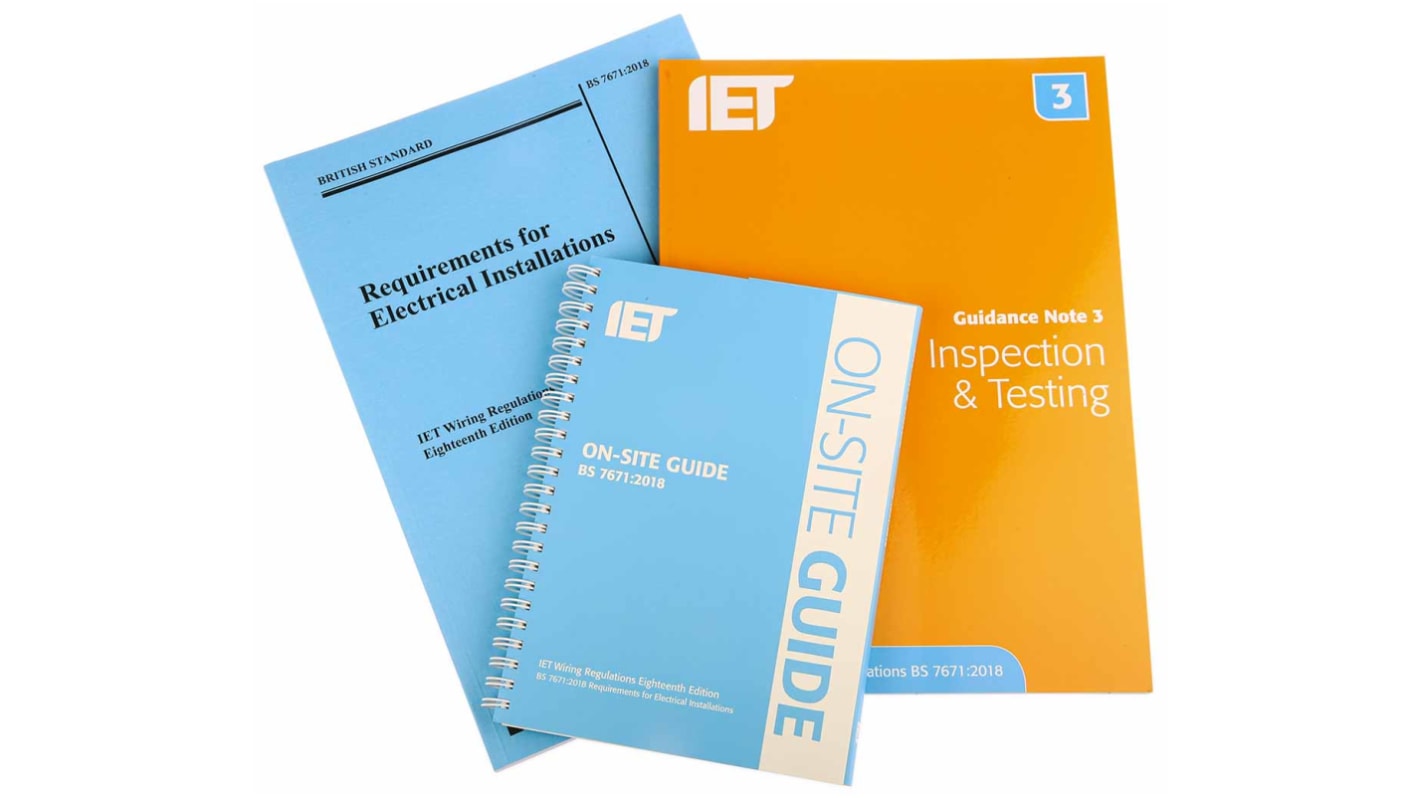 IET 《Inspection & Testing Guidance Note 3 8th Ed, On Site Guide 18th Ed, Requirements for Electrical Installations 18th