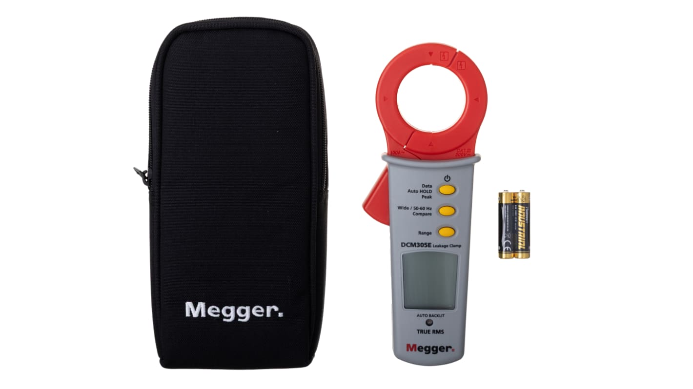 Megger DCM305E Clamp Meter, Max Current 100A ac CAT III 300V