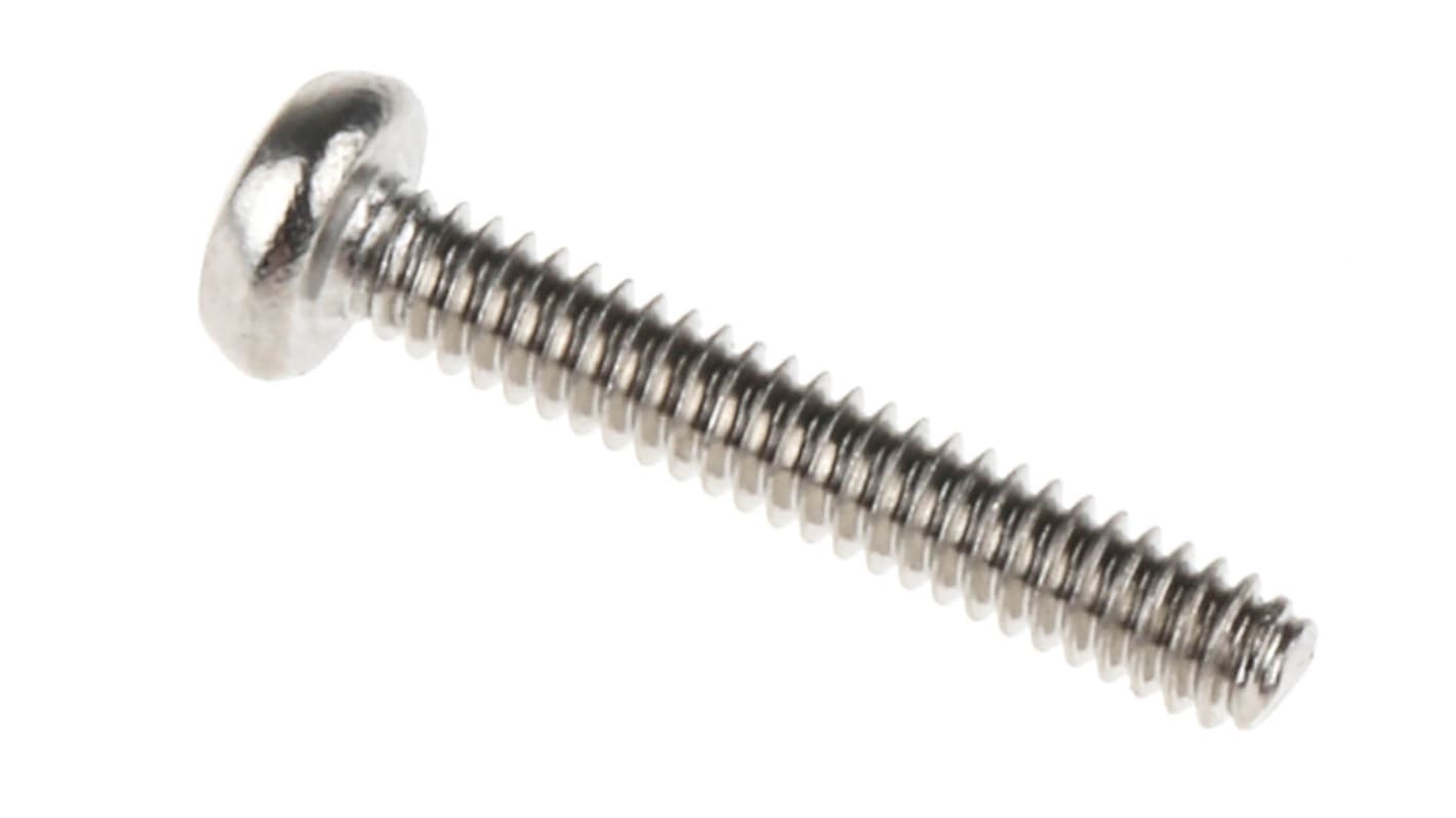 Śruby maszynowe M1.6 łeb z łbem walcowym soczewkowym Stal nierdzewna długość 10.0mm skok 0.35mm