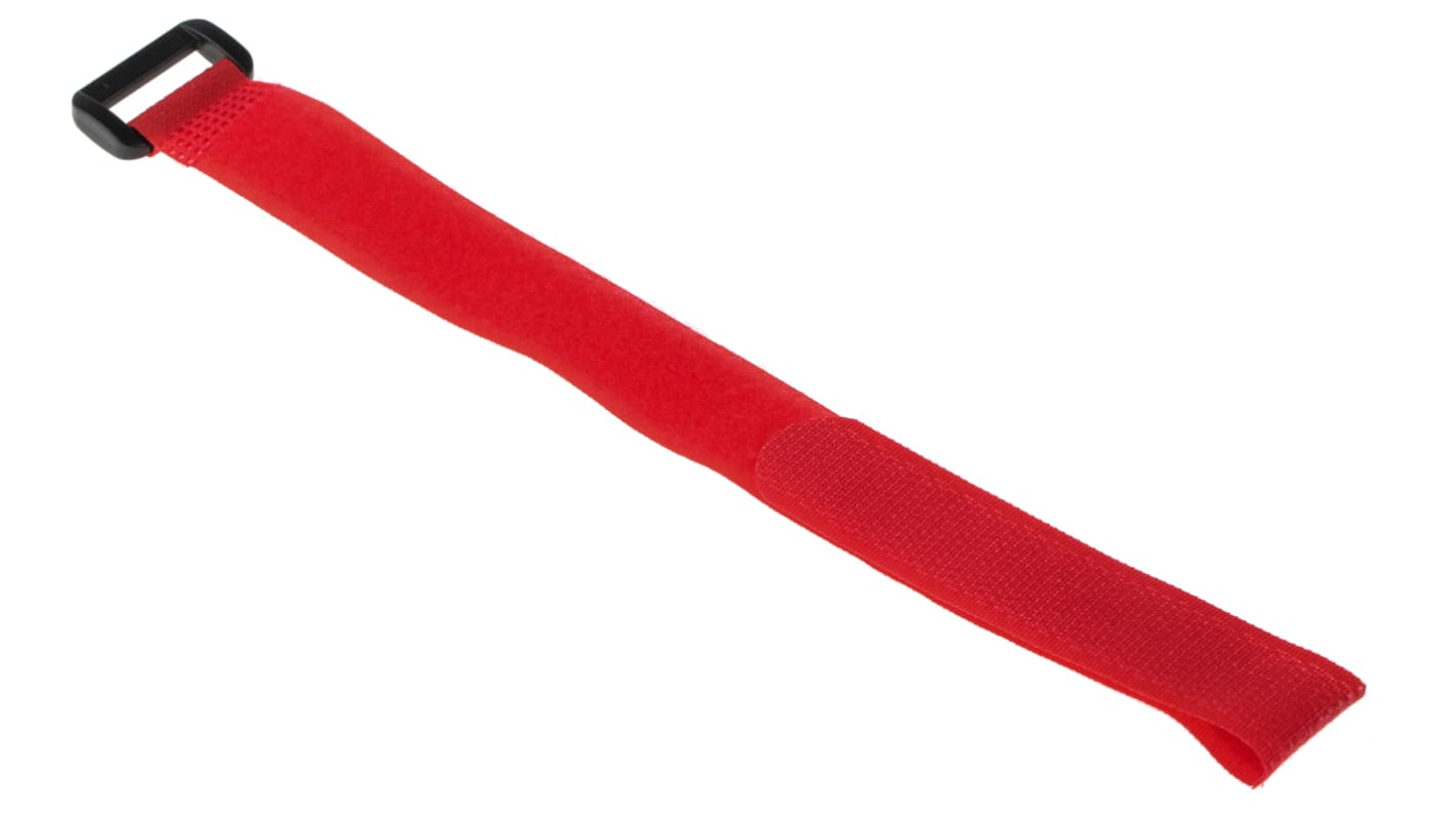Brida RS PRO de Nylon 66 Rojo, 310mm x 20 mm, Velcro