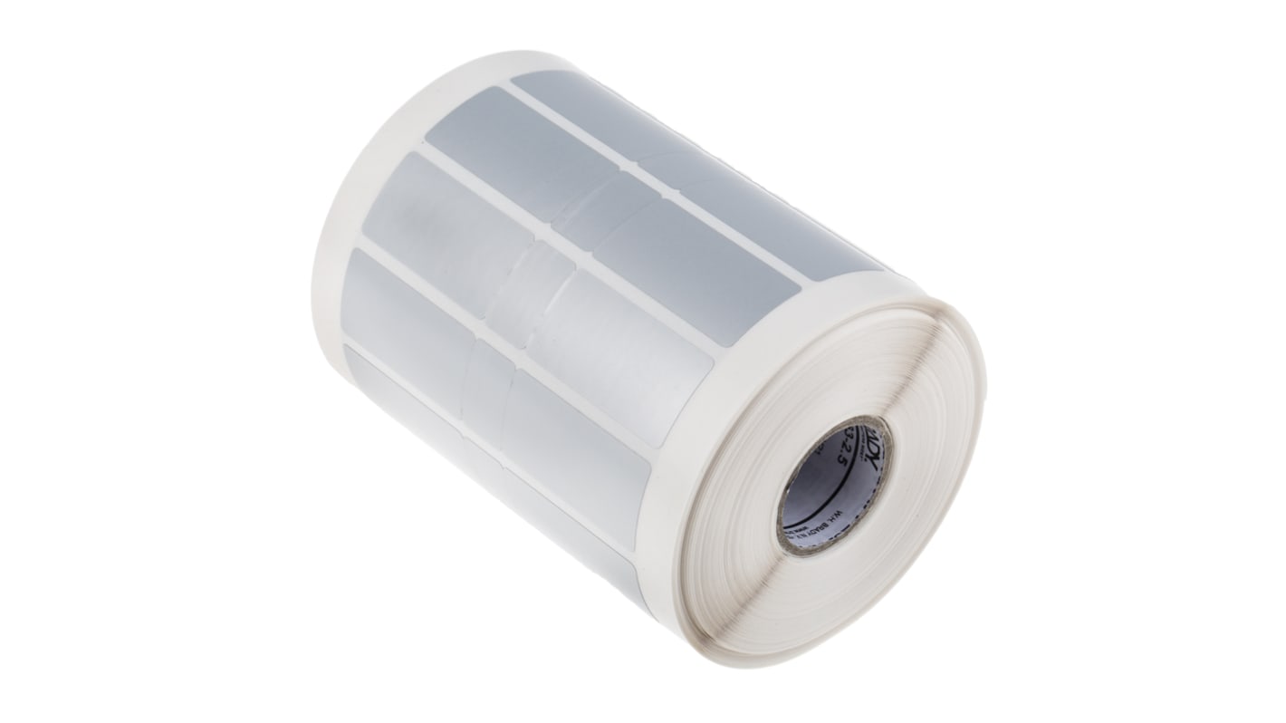 Brady 银条码纸, 金属化聚酯, 38.10mm x 19.05mm标签, 用于BBP11, BBP12, PR Plus, THT 25 mm Core Printers, B-7563系列