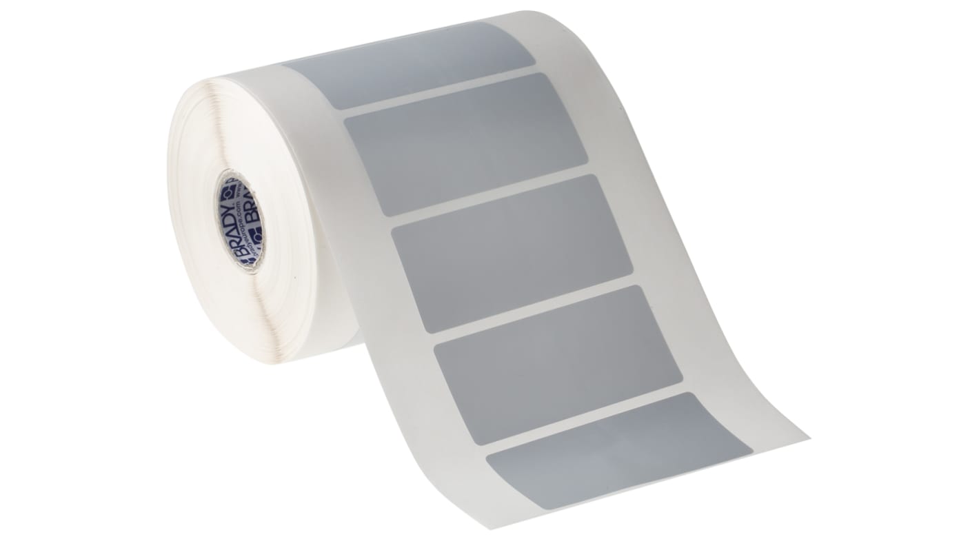 Brady on Silver Label Printer Tape & Label, 31.75mm Label Length, 69.85mm Label Width