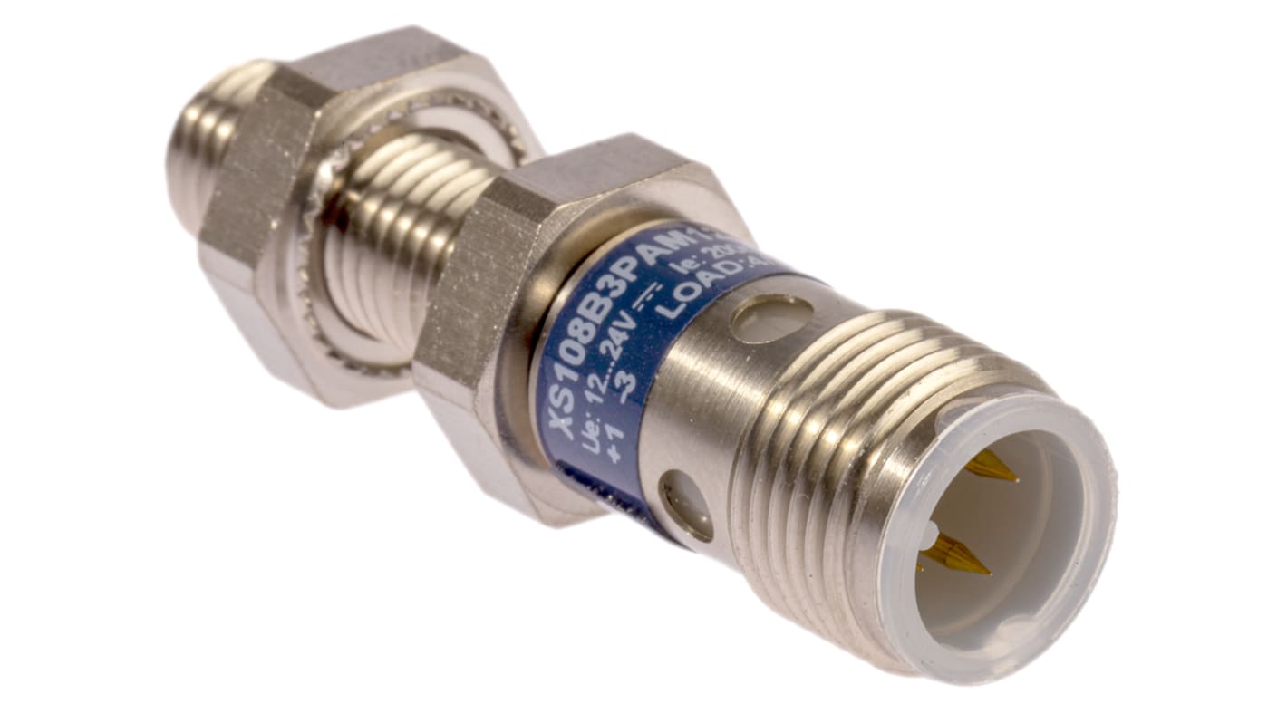 Rs-Online Sensore di prossimità Cilindro filettato Telemecanique Sensors M8 rilevamento 2 5 mm 12 → 24 V c.c