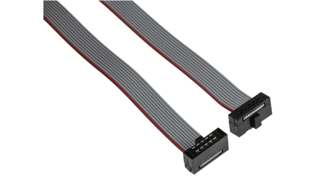 Samtec FFSD Series Flat Ribbon Cable, 10-Way, 1.27mm Pitch, 304.8mm Length, Tiger Eye IDC to Tiger Eye IDC
