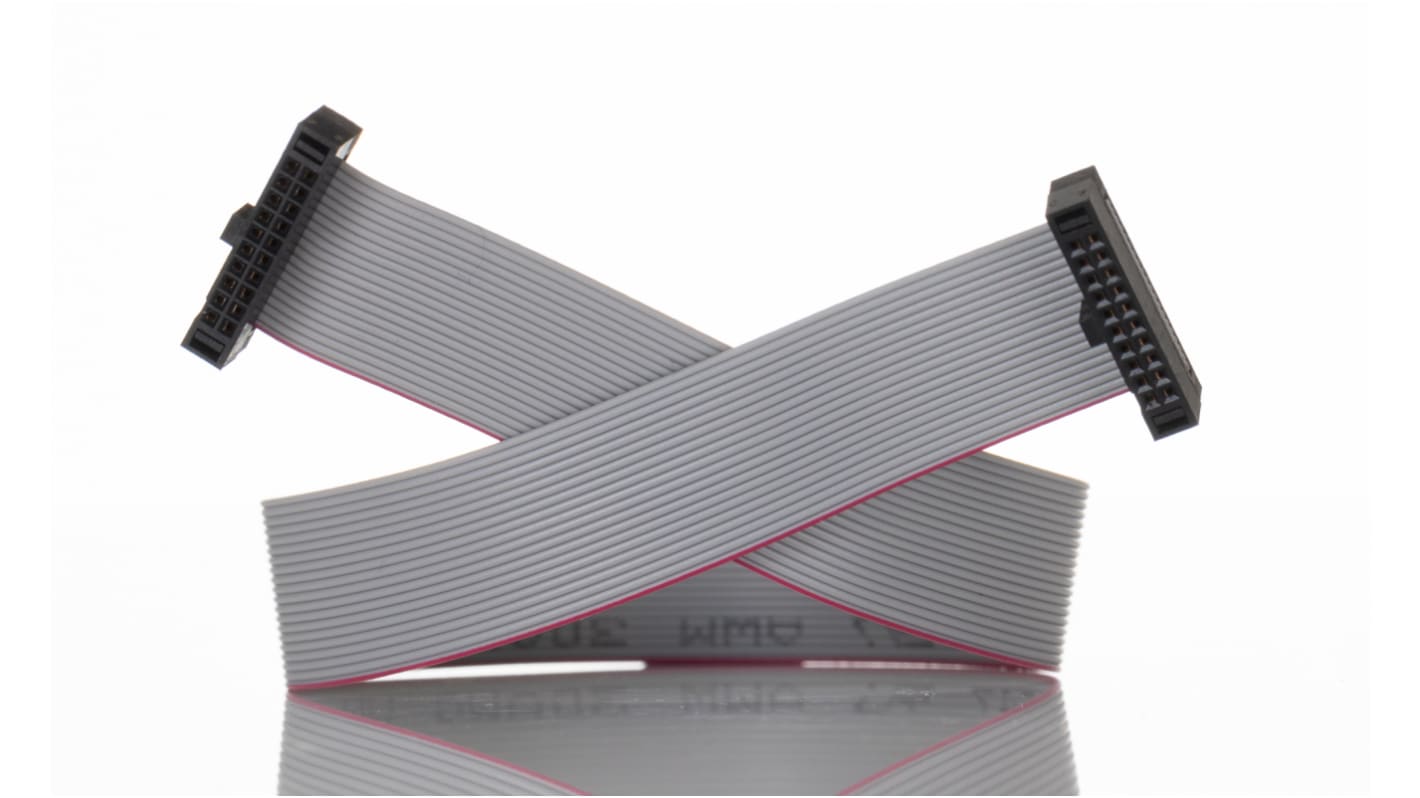 Samtec FFSD Series Flat Ribbon Cable, 20-Way, 1.27mm Pitch, 228.6mm Length, Tiger Eye IDC to Tiger Eye IDC