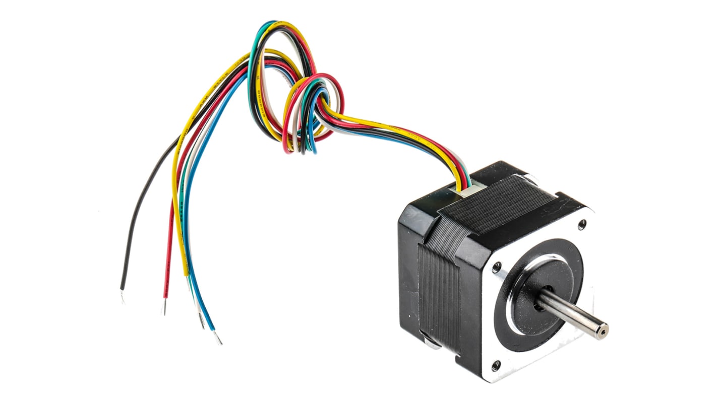 Motor paso a paso RS PRO, 9,6 V, Ø de eje 5mm