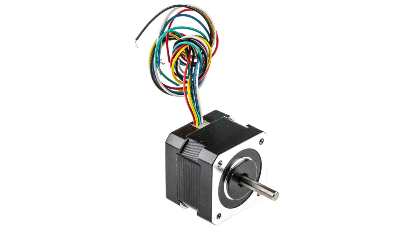 RS PRO Hybrid Stepper Motor, 12 V, 1.8°, 42.3 x 42.3mm Frame, 5mm Shaft