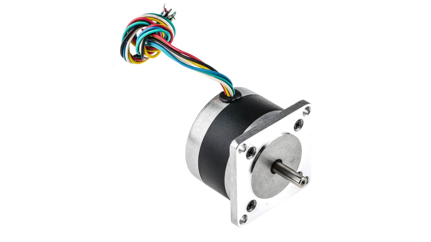 Motore passo passo Ibrido RS PRO, ang. 1.8°, 4 V,Ø asta 6.35mm
