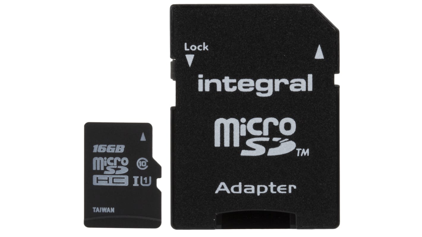 Integral Memory 16 GB MicroSDXC卡, Class 10, 0 → +60°C, ultimaPRO系列