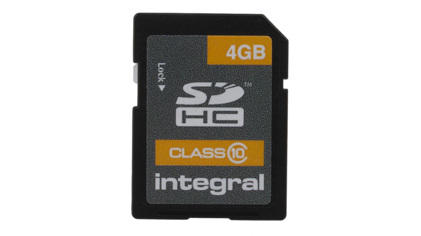 Integral Memory 4 GB SDHC SD Card, Class 10