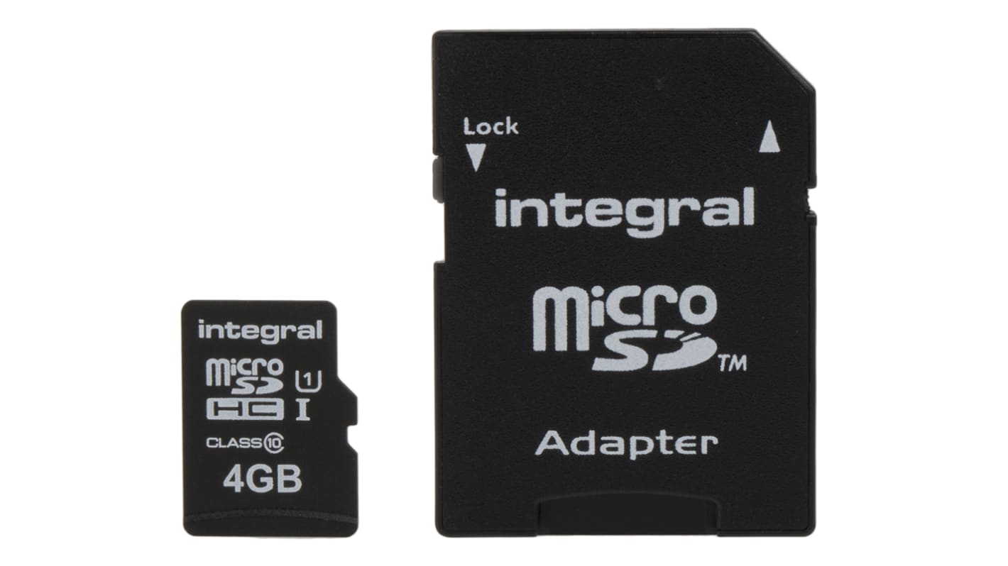 Carte SD Integral Memory 4 Go MicroSDHC