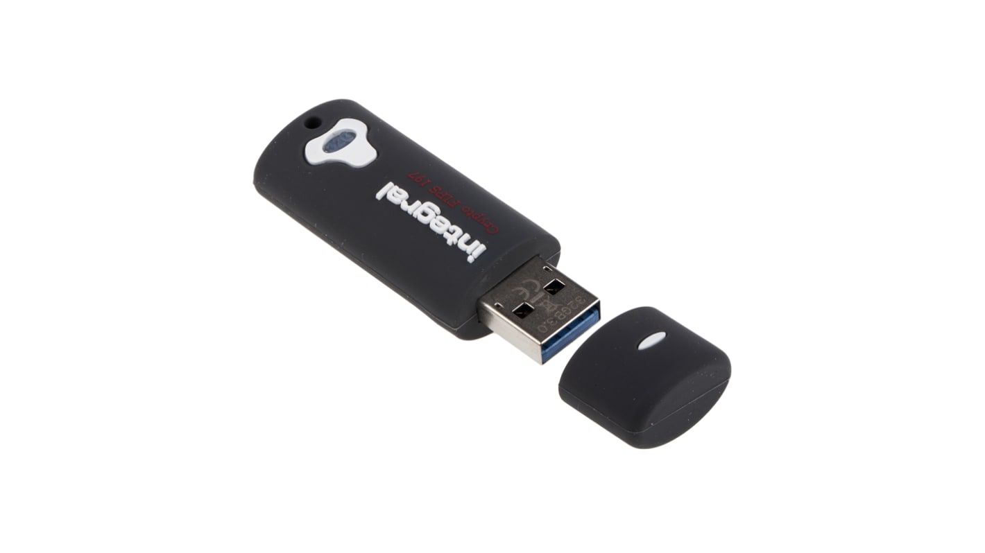 Integral Memory Crypto 64 GB USB 3.0 Hardware Encrypted Flash Drive