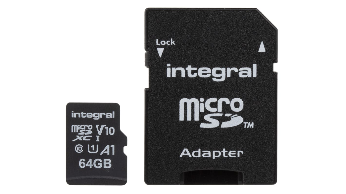 Integral Memory MicroSDXC Micro SD Karte 64 GB Class 10, UHS-1 U1