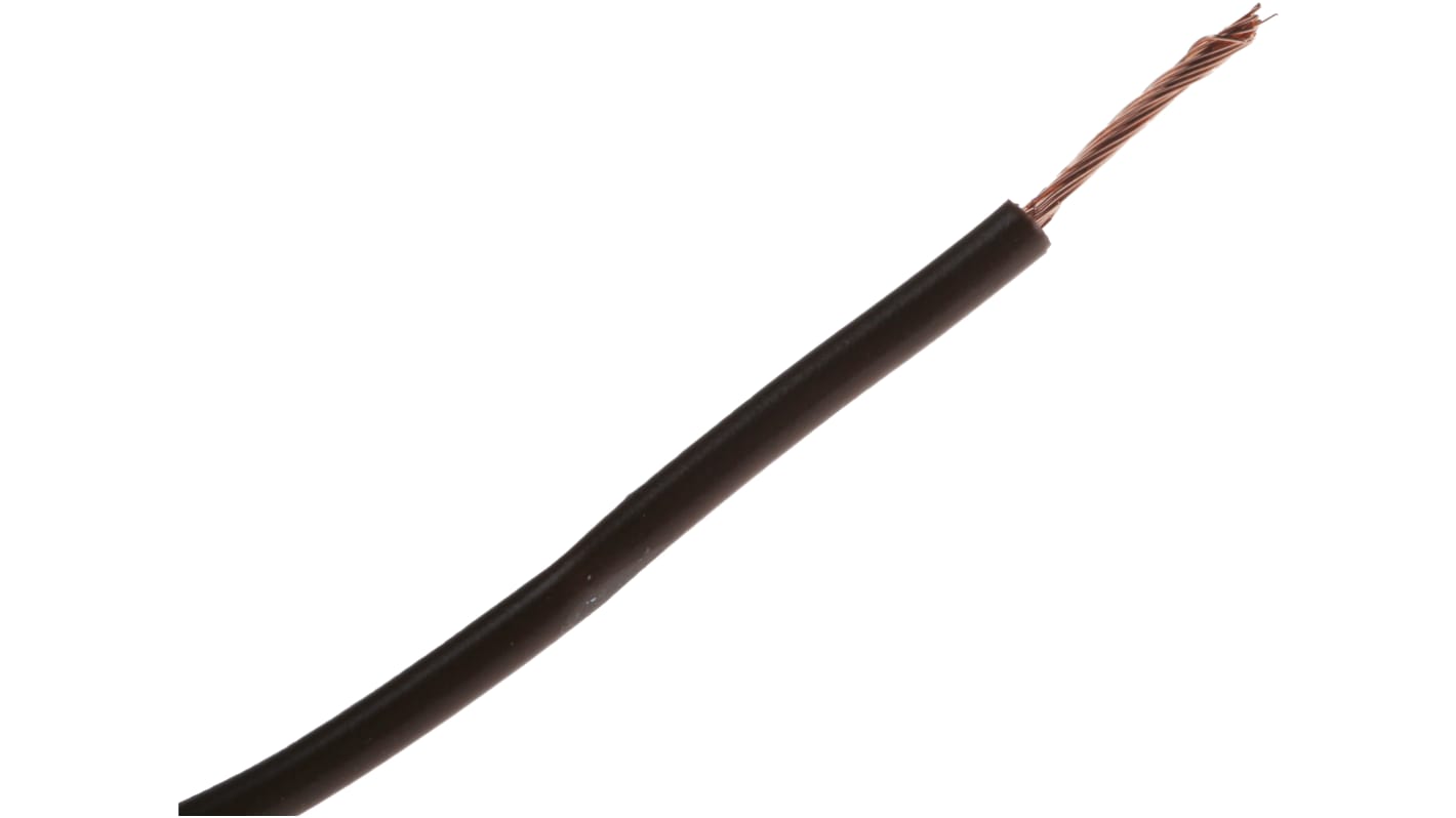 RS PRO Brown 0.75mm² Hook Up Wire, 20 AWG, 24/0.2 mm, 100m, PVC TI3 Insulation
