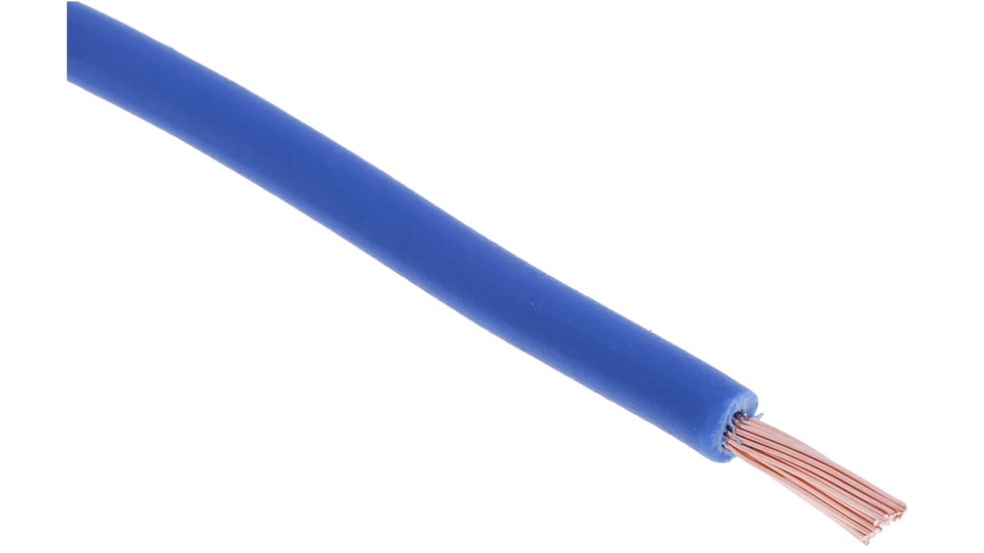 Fils de câblage RS PRO UL1015, 1.5mm², Bleu, 16AWG, 100m, 1 kV c.c., 600 V c.a.