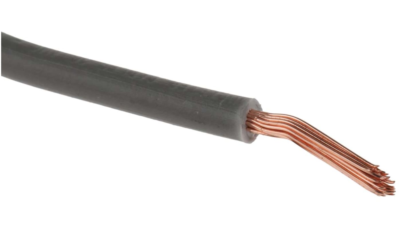 Cavo di collegamento apparecchiature RS PRO, 1.5mm², 16AWG, , 1 kV c.c., 600 V c.a., 100m, Grigio, UL1015