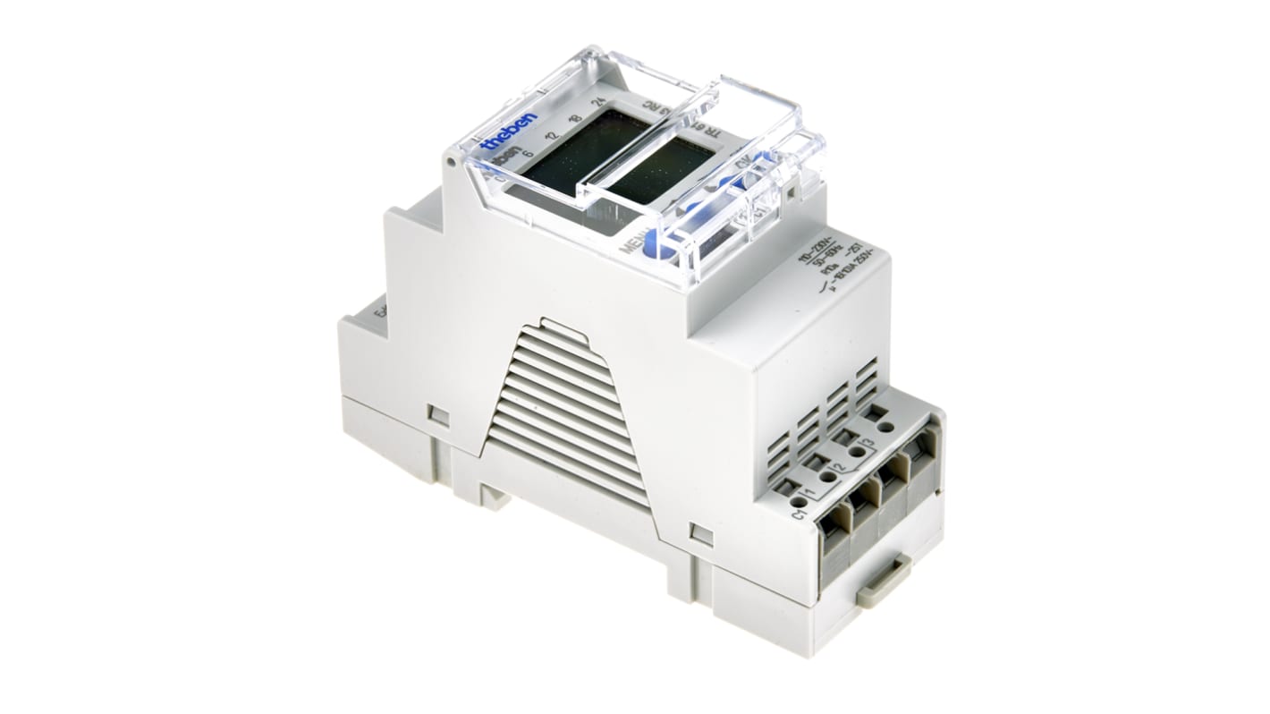 Theben Digital DIN Rail Time Switch 110 → 230 V ac, 1-Channel