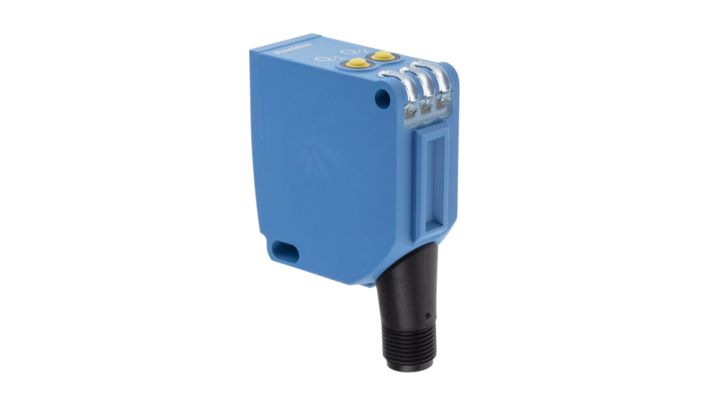 Rs-Online Sensore fotoelettrico Rettangolare SICK a soppressione di sfondo rilevamento 50 mm → 1 8 m. uscita NPN/PNP