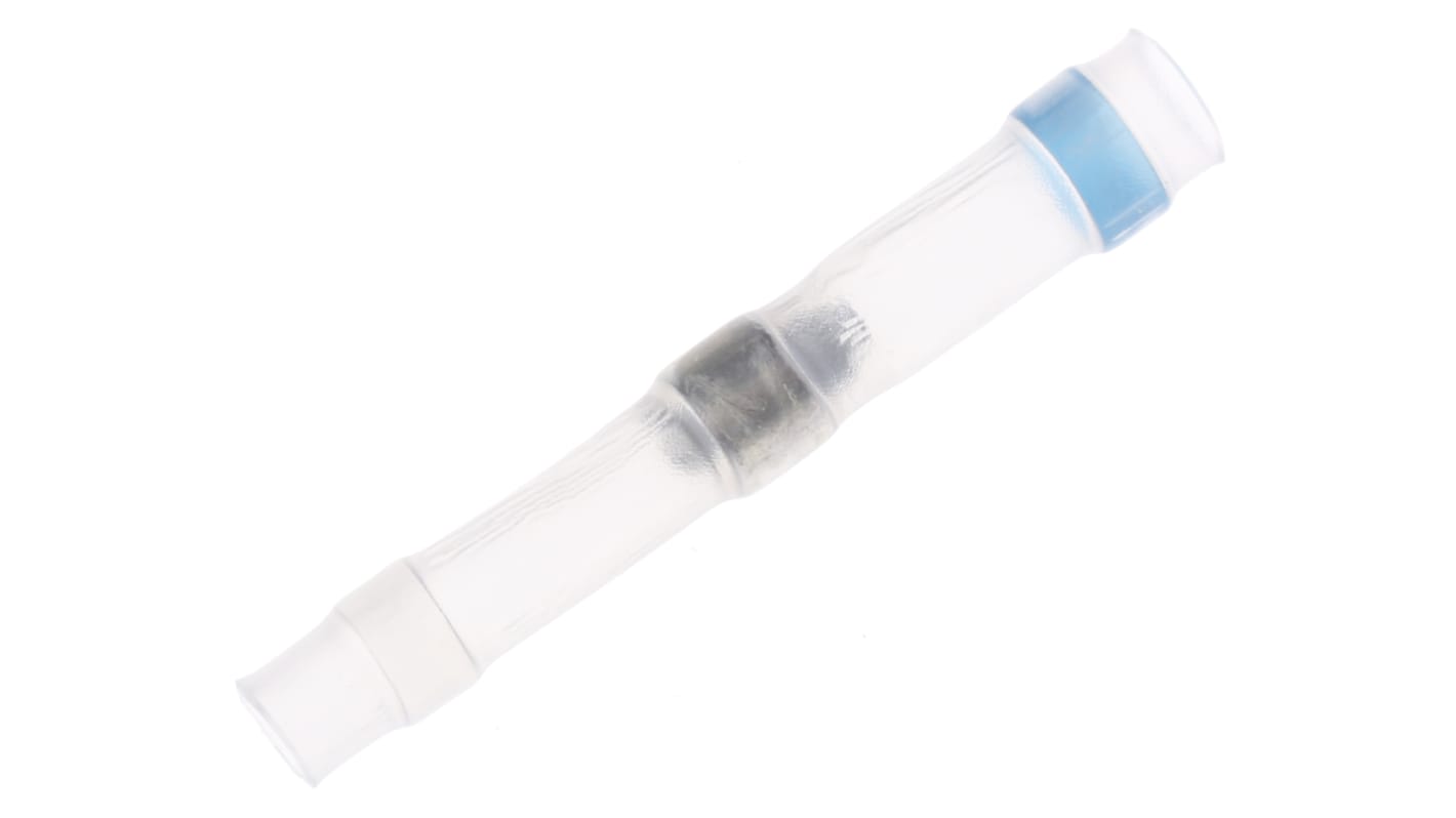 Łącznik lutowany, dł. 26mm, Ø kabla 0.6 → 1.95mm, kolor: Przezroczysty, materiał: Poliolefina, TE Connectivity