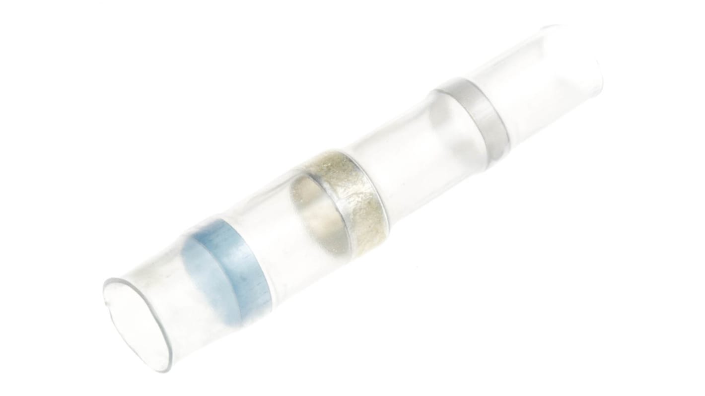 Boccola a saldare TE Connectivity, in Poliolefina, Trasparente, diametri da 2.8 → 6mm, manicotto lungo 42mm