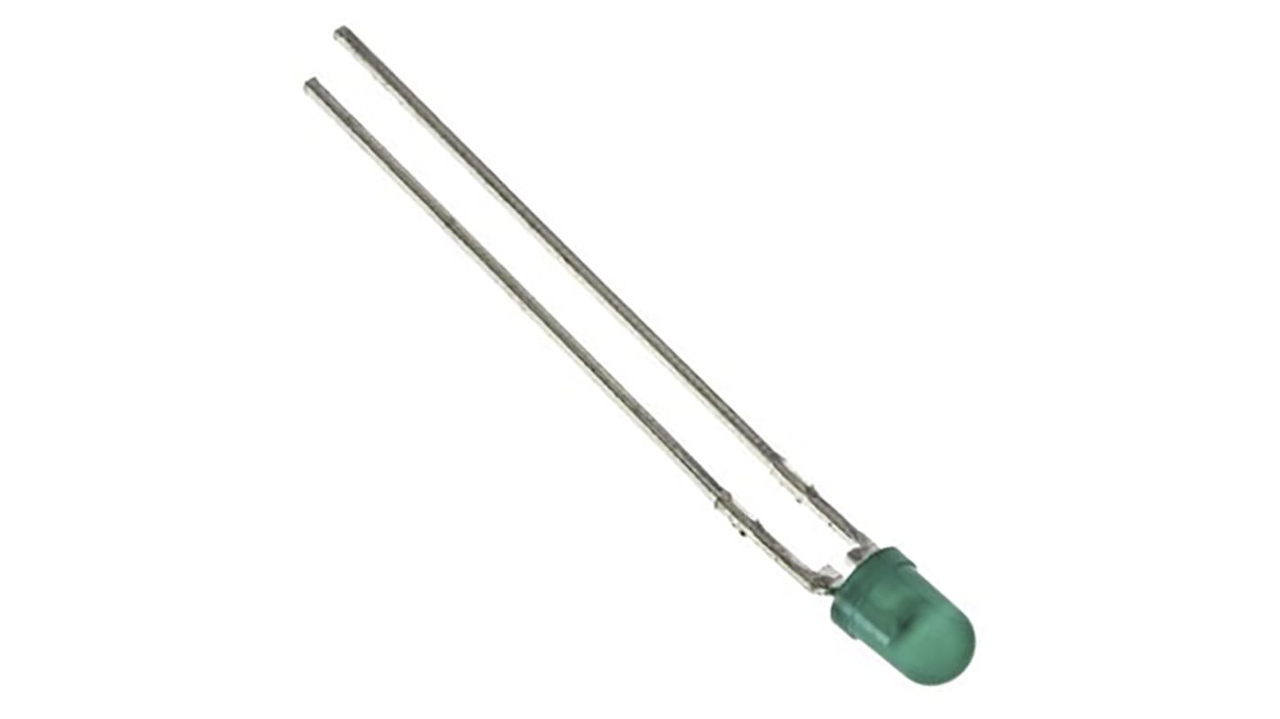 Broadcom2.1 V Green LED 3mm Through Hole, HLMP-1503