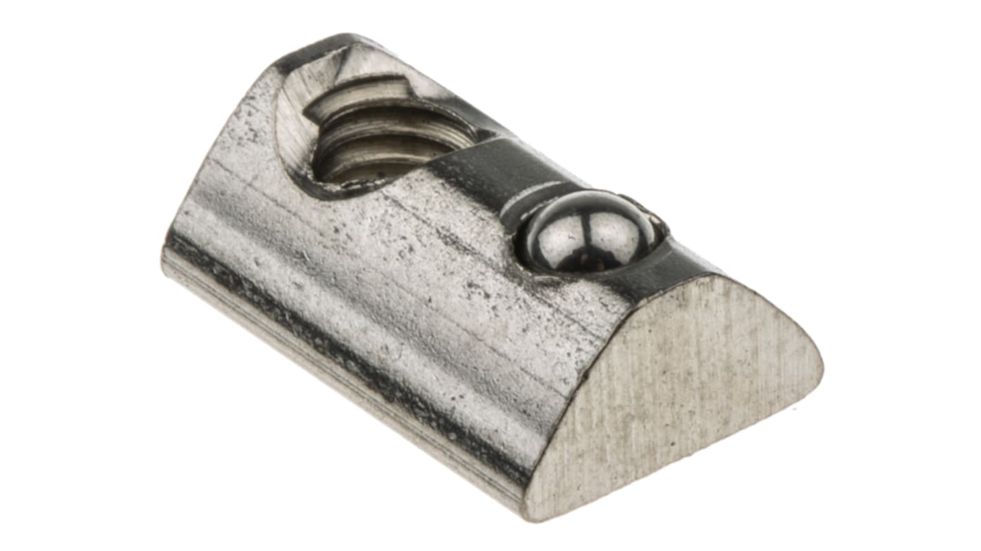 RS PRO Rögzítő- és csatlakozóelem, T-vájattal ellátott anya 12mm, 5mm-es vájathoz M5