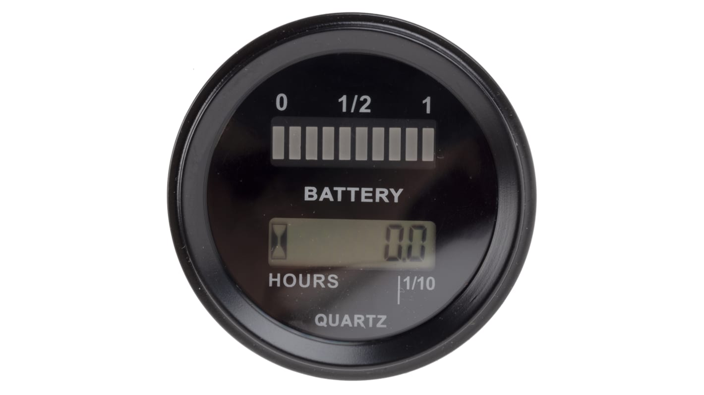 RS PRO Digitales Spannungsmessgerät LCD, LED-Anzeige / ±0,5 %, 53mm, 65mm