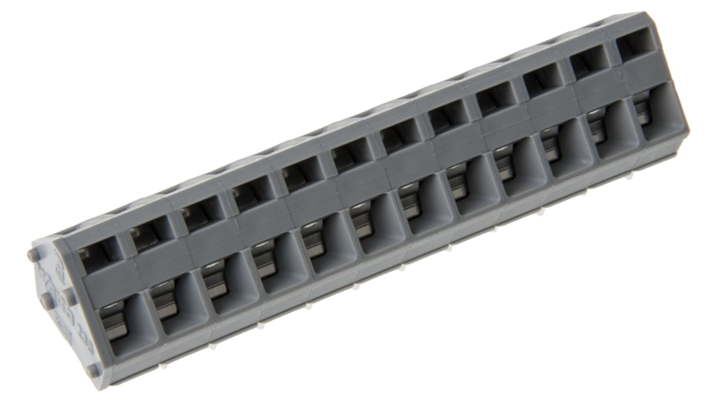 WAGO PCB端子排, 5.08mm间距, 15A, 300 V 交流, THT安装, 焊接端接