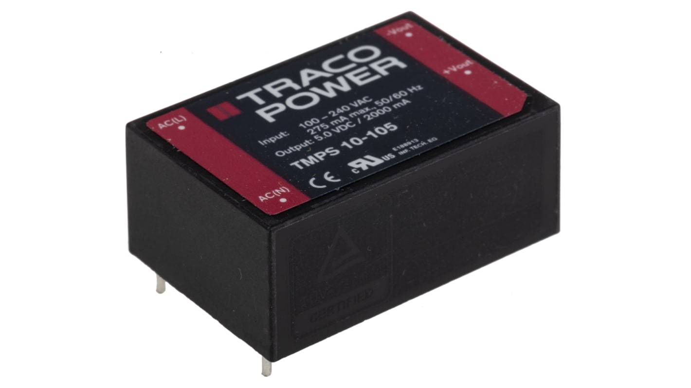 TRACOPOWER スイッチング電源 5V dc 2A 10W