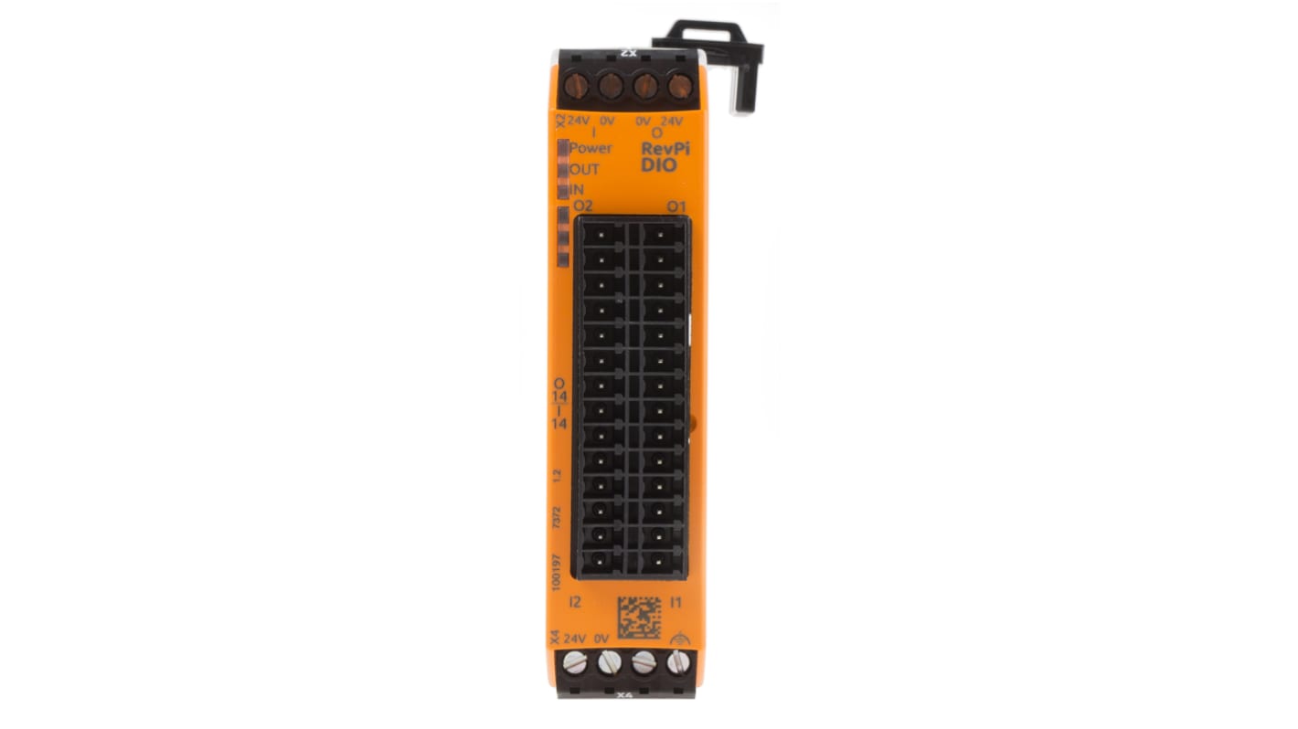 Revolution PI PLC输入输出模块, 12 → 24 v 直流, 数字输入, 数字、PWM输出, RevPI DIO 14IO系列