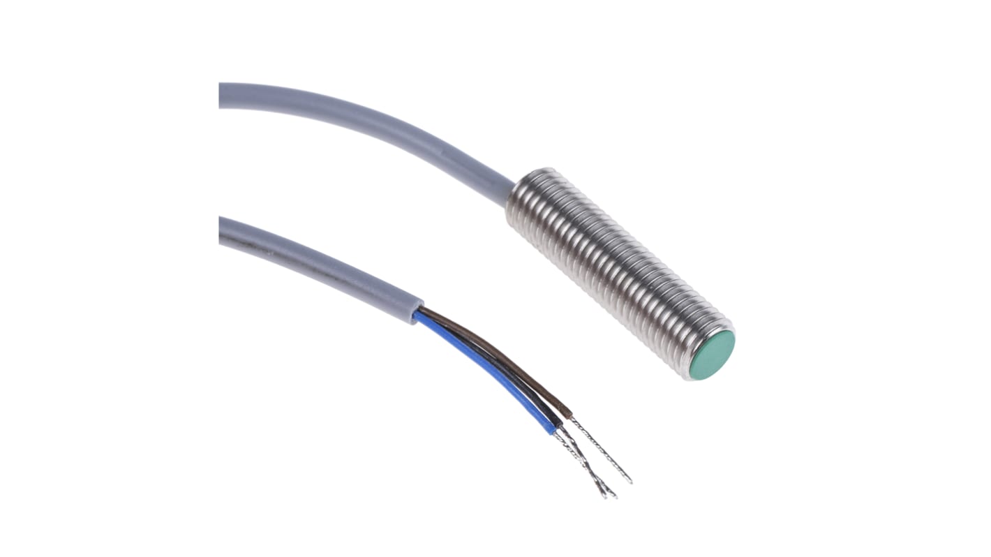 Baumer M8 Näherungssensor Induktiv, Gewinderohr 2 mm PNP 10 → 30 Vdc / 200 mA NO, IP67