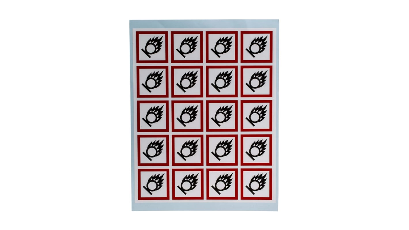 RS PRO General Hazard Hazard & Warning Label (English)