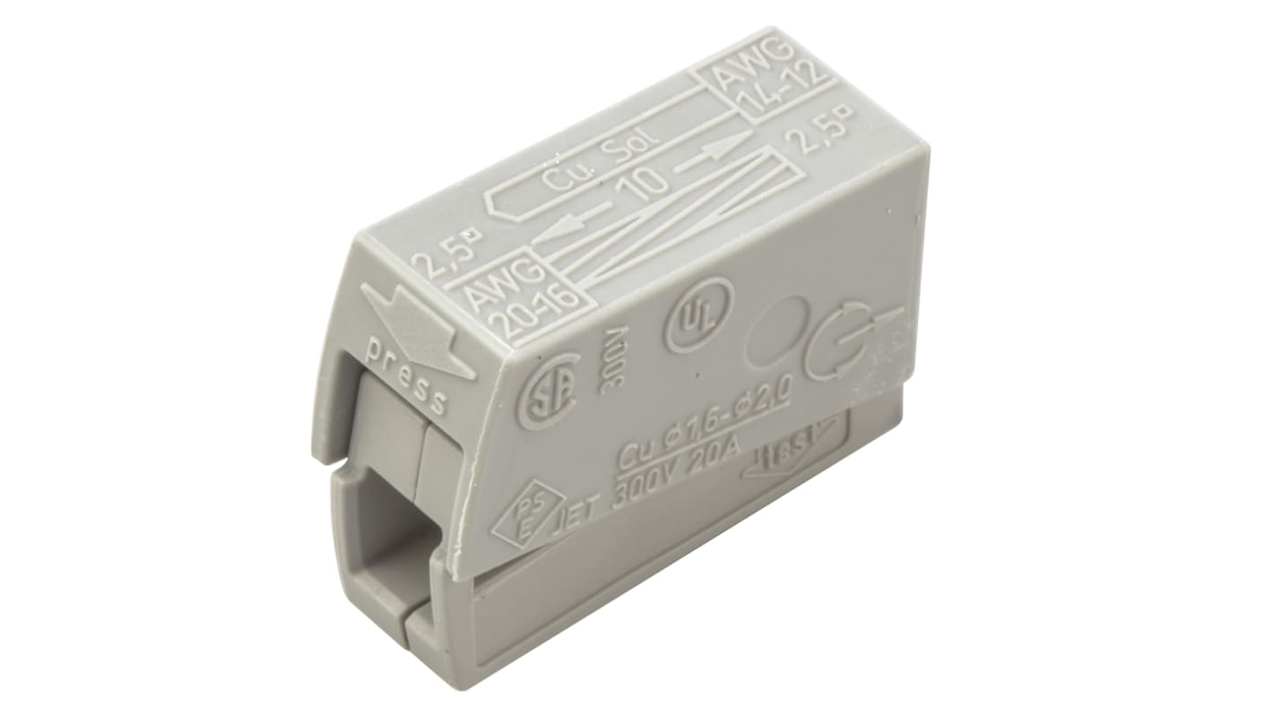 WAGO 224 Series Connector, 24A