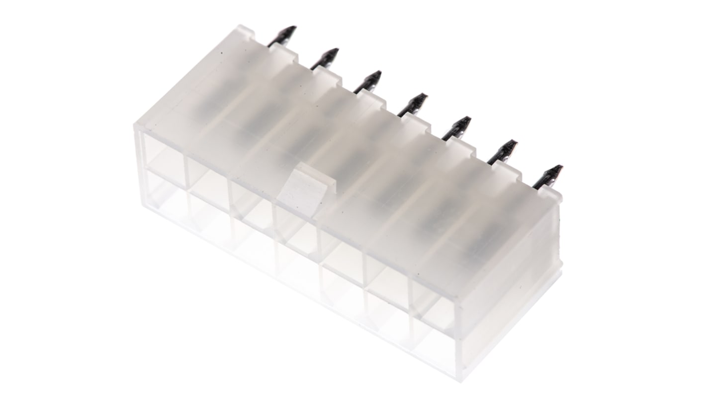 Wtyk PCB 14-pinowe raster: 4.2mm 2-rzędowe Molex Przewlekany 9A 600.0 V.