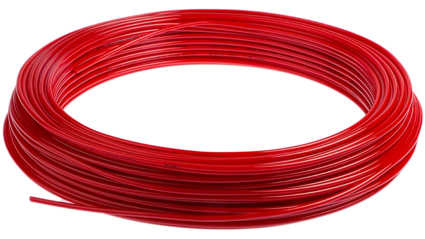 Festo Compressed Air Pipe Red Polyurethane 3mm x 50m PUN-H Series, 558284