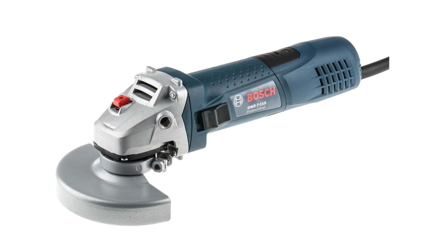 Bosch GWS 7-115 115mm Corded Angle Grinder, BS 4343 Plug