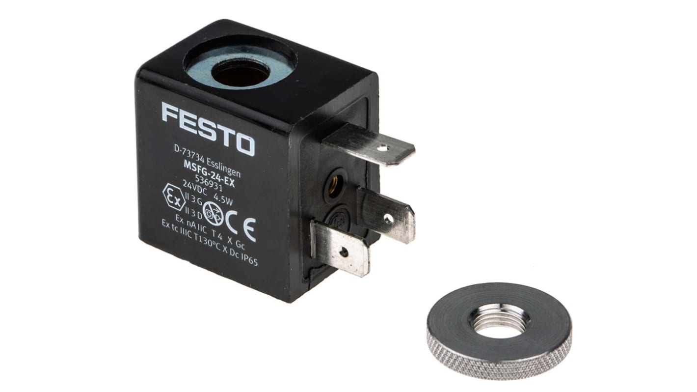 Bobina per valvola a solenoide Festo MSFG, 24 V c.c.